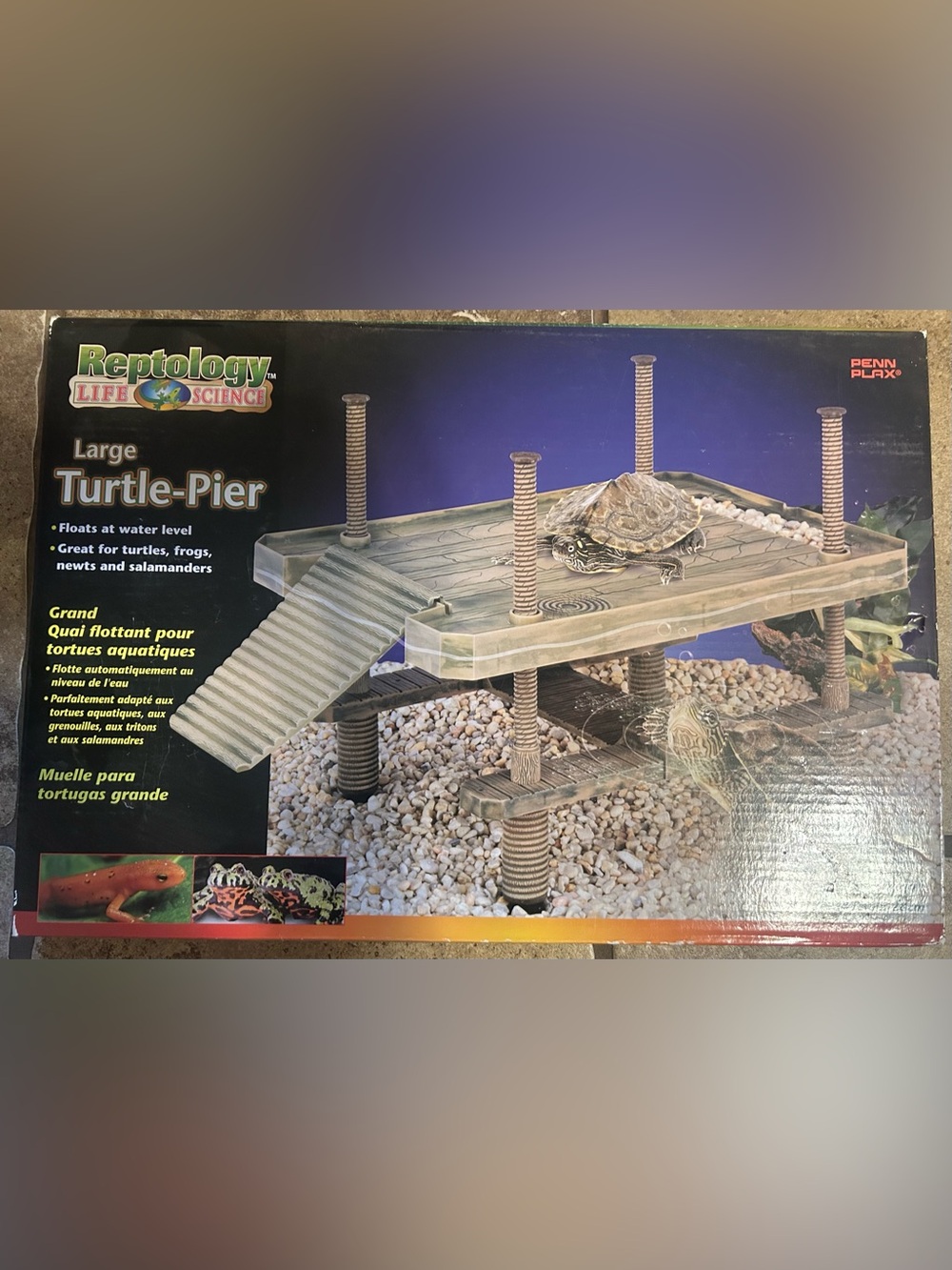 Penn-Plax Reptology Life Science Large Turtle-Pier Floating Basking Ramp